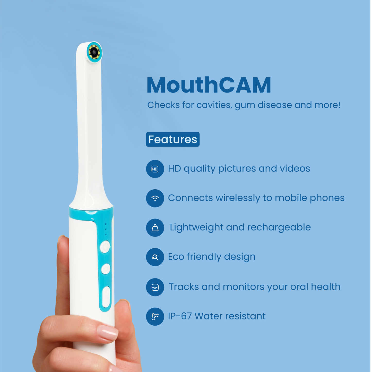 Wireless Personal Dental Intraoral Camera