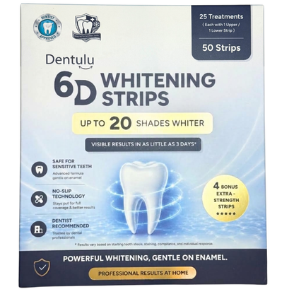 Dentulu 6D Whitening Strips - Dental Whitening Kit